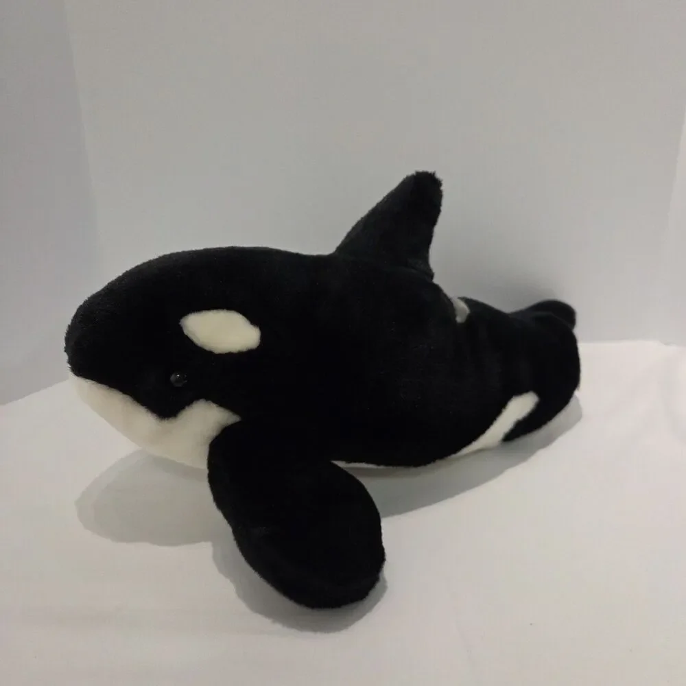 Vintage Shamu Plush Sea World Orca Killer Whale, 21” Large Stuffed Animal